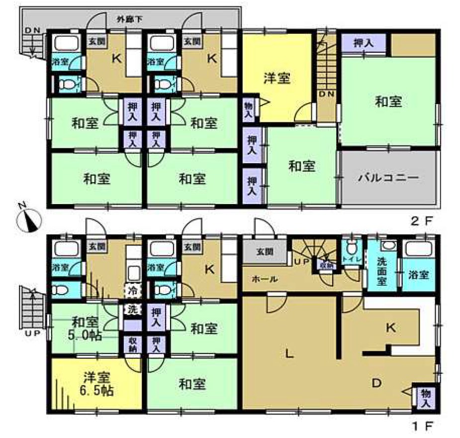 東京都東久留米市滝山５丁目 間取図・土地図