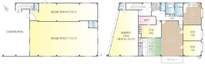 東京都西東京市田無町４丁目 間取図・土地図