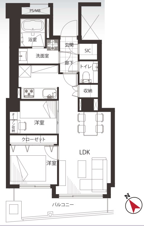 東京都港区港南２丁目 間取図・土地図