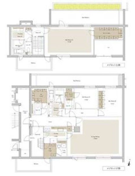 東京都港区南麻布４丁目 間取図・土地図