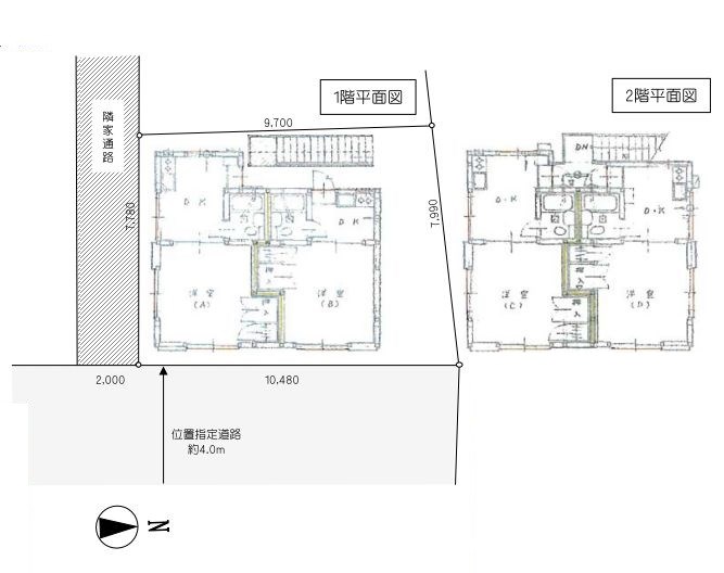 東京都世田谷区船橋１丁目 間取図・土地図