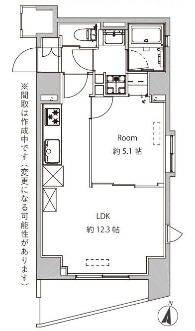 東京都港区芝５丁目 間取図・土地図