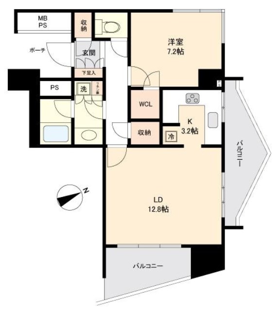 東京都港区港南２丁目 間取図・土地図