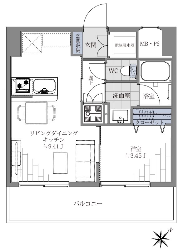 東京都港区芝浦２丁目 間取図・土地図