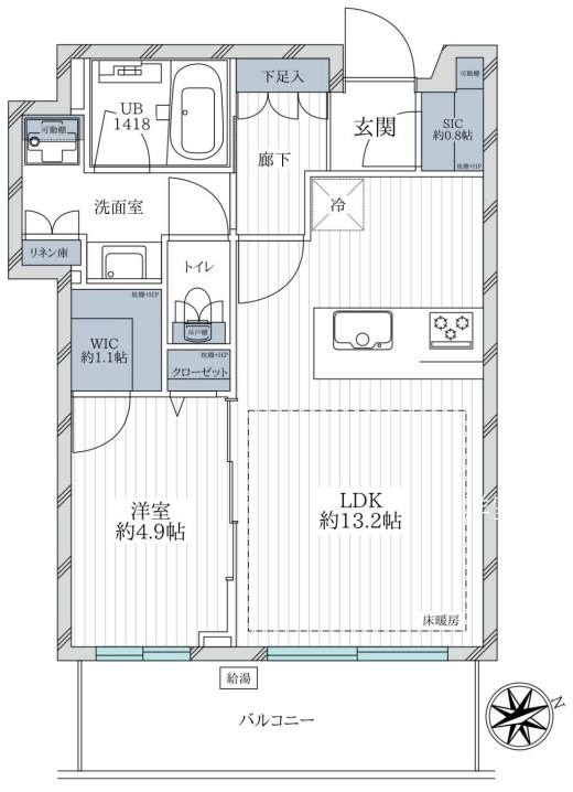 東京都港区芝浦４丁目 間取図・土地図