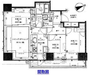 東京都港区芝浦４丁目 間取図・土地図