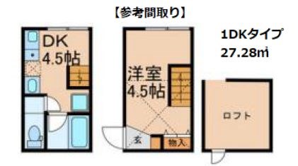 千葉県松戸市吉井町 間取図・土地図