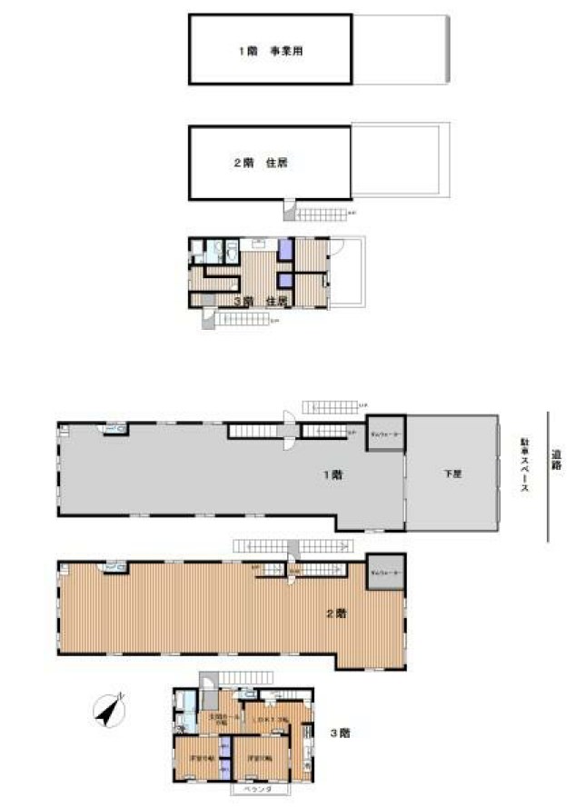 東京都江戸川区平井２丁目 間取図・土地図