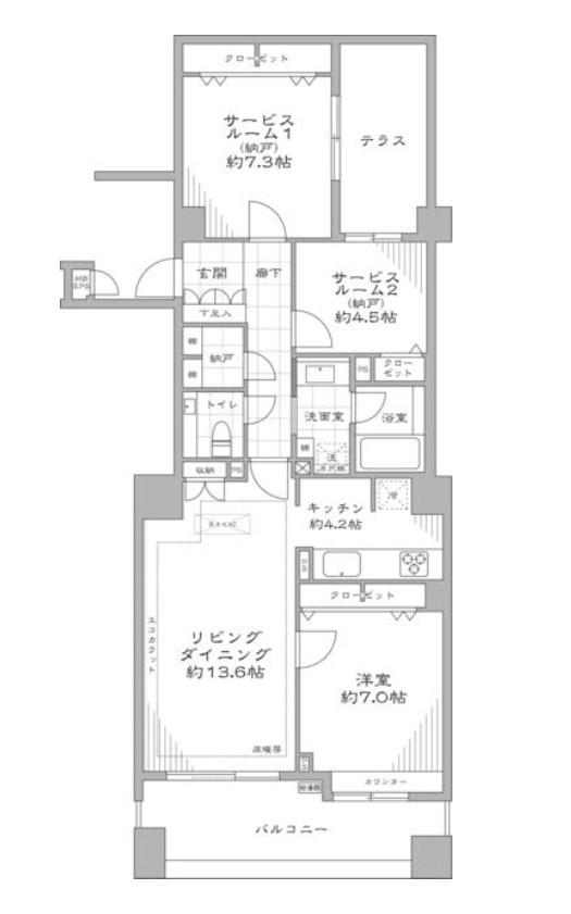 東京都港区高輪４丁目 間取図・土地図