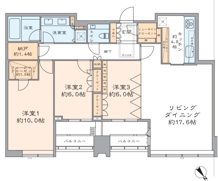 東京都港区三田１丁目 間取図・土地図