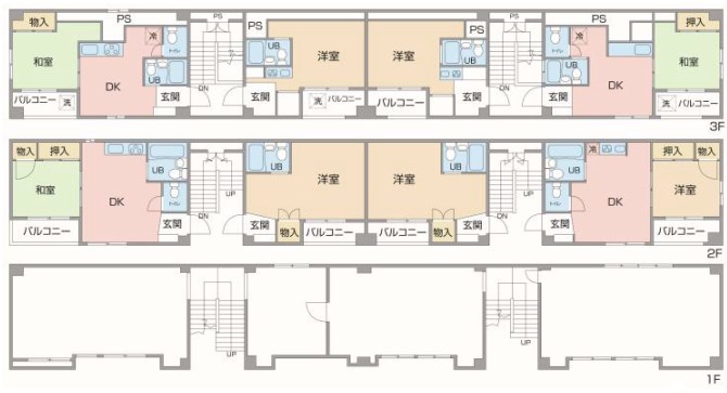 東京都日野市落川 間取図・土地図