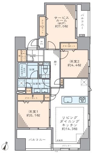 東京都新宿区箪笥町 間取図・土地図