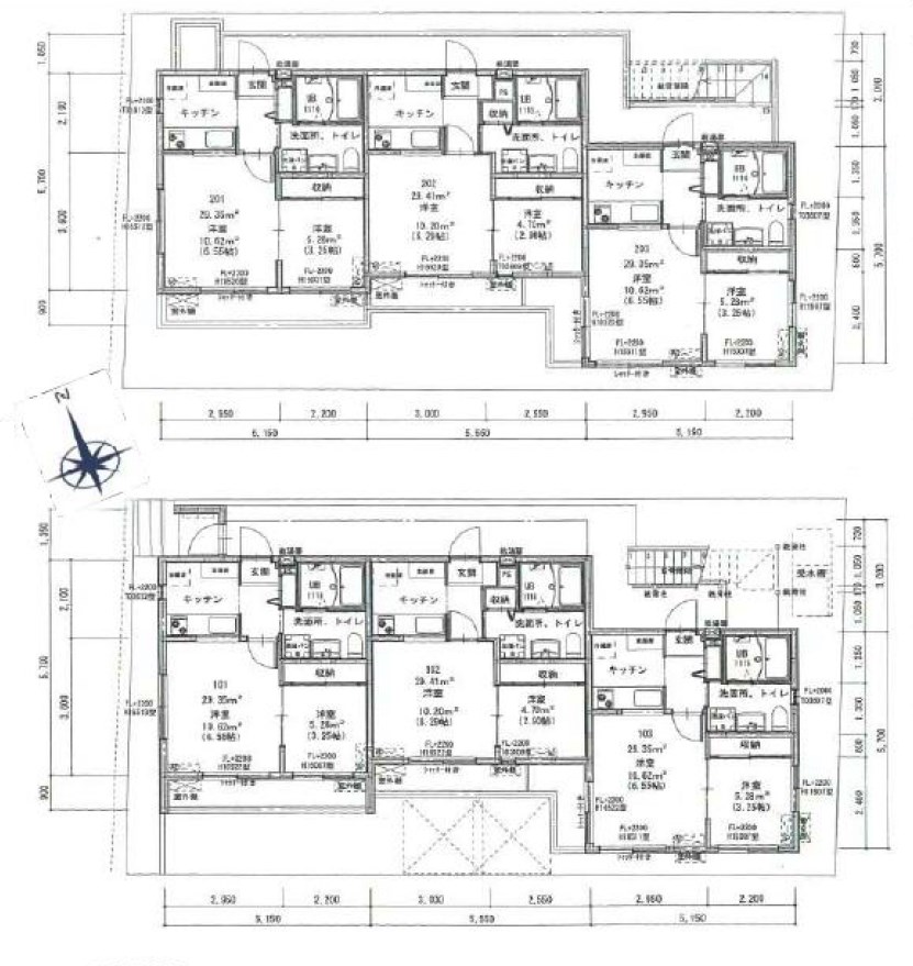 東京都武蔵野市中町２丁目 間取図・土地図