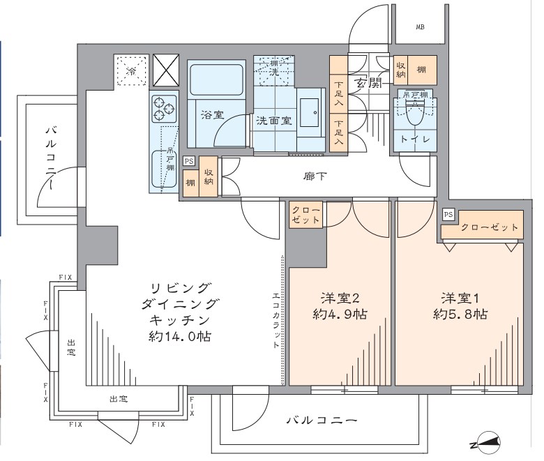 東京都港区白金１丁目 間取図・土地図