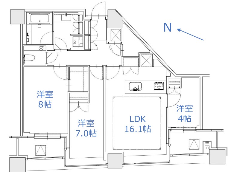 東京都港区赤坂４丁目 間取図・土地図