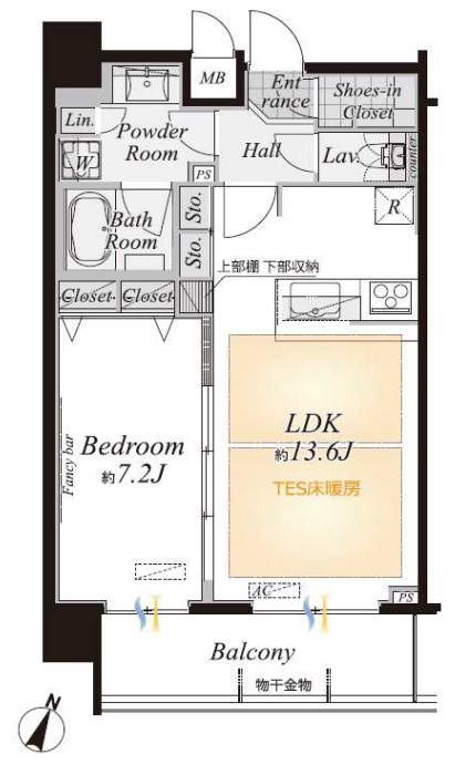 東京都港区芝浦１丁目 間取図・土地図