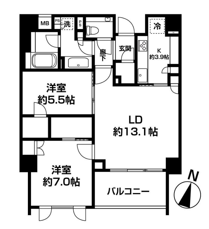 東京都港区西麻布２丁目 間取図・土地図