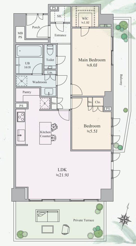 東京都港区西麻布３丁目 間取図・土地図