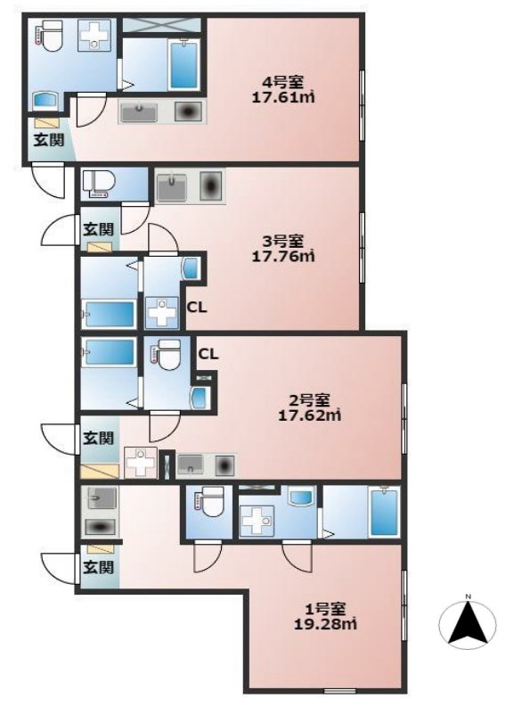 東京都江東区大島７丁目 間取図・土地図