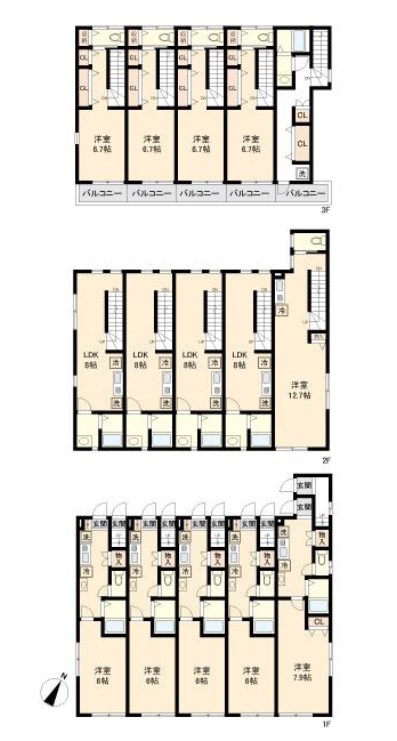 東京都豊島区千川２丁目 間取図・土地図