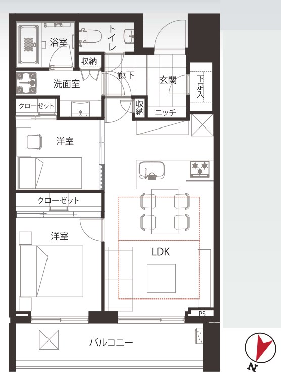 東京都港区赤坂２丁目 間取図・土地図