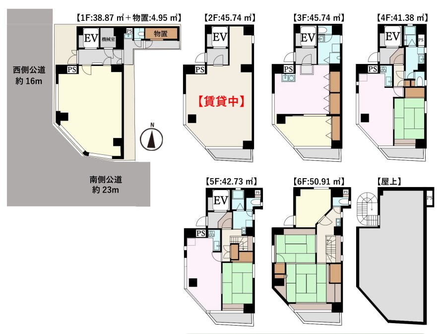 東京都台東区千束２丁目 間取図・土地図