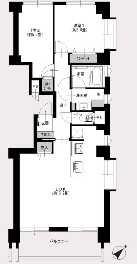 東京都港区三田３丁目 間取図・土地図
