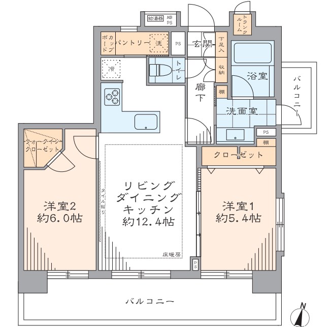 東京都港区西麻布２丁目 間取図・土地図