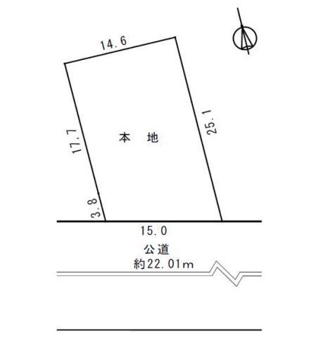神奈川県横浜市緑区中山４丁目 区画図