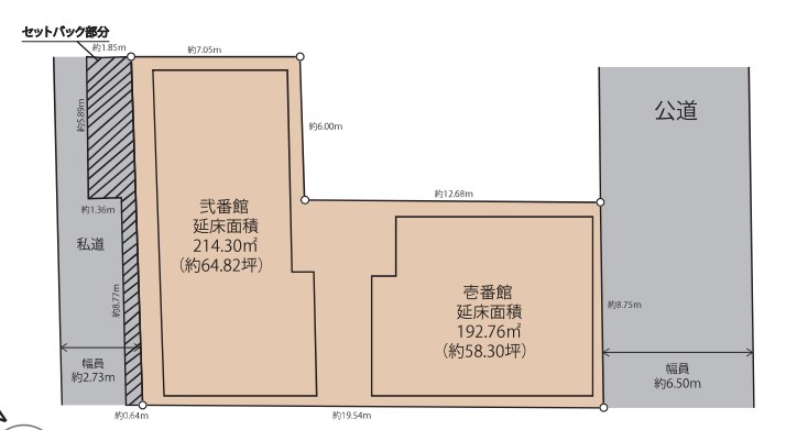 神奈川県横浜市中区大和町２丁目 区画図