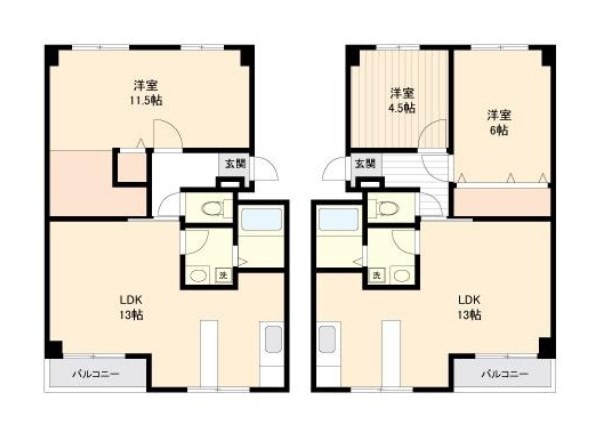 千葉県松戸市栗ケ沢 間取図・土地図