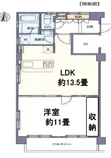 東京都中野区東中野１丁目 間取図・土地図