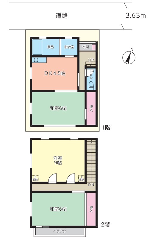 東京都練馬区東大泉１丁目 間取図・土地図