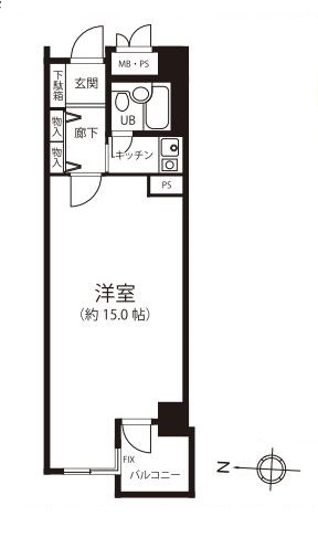 東京都文京区関口１丁目 間取図・土地図