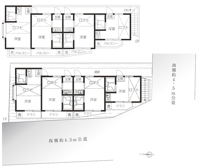 埼玉県所沢市北所沢町 間取図・土地図