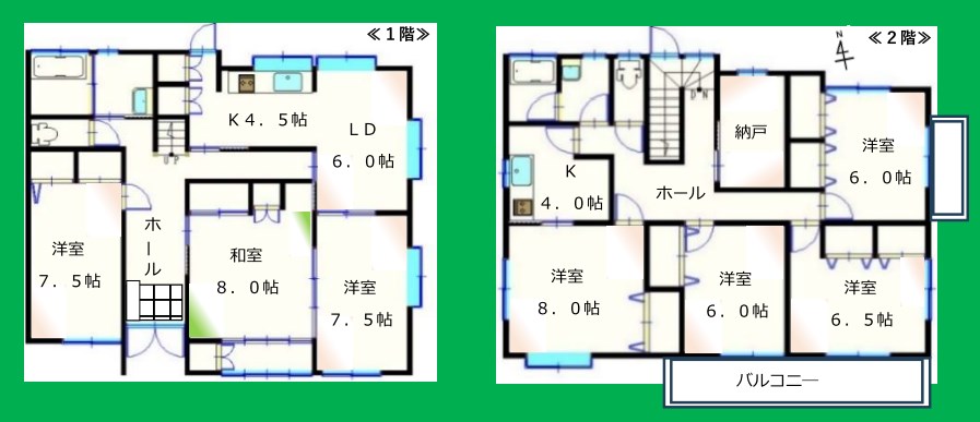 千葉県柏市南増尾６丁目 間取図・土地図