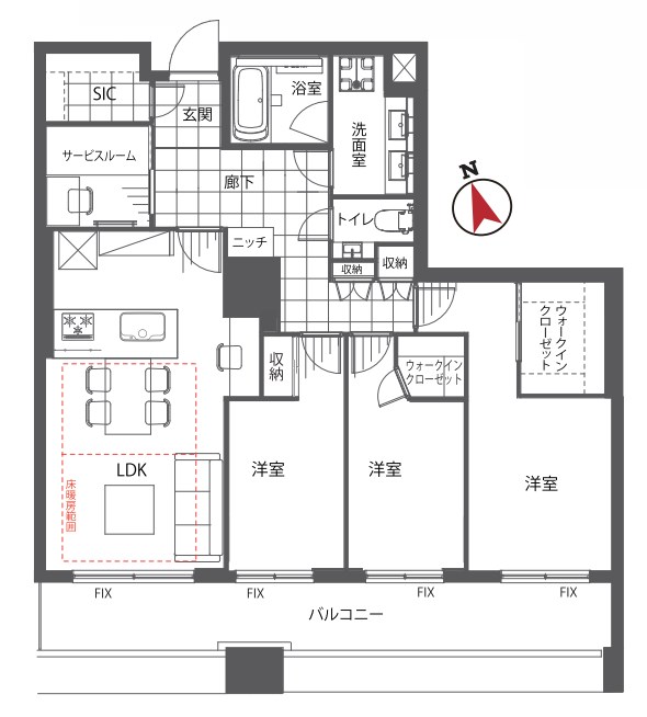 東京都港区白金１丁目 間取図・土地図