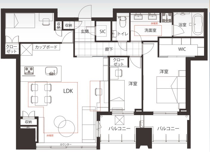 東京都港区三田１丁目 間取図・土地図