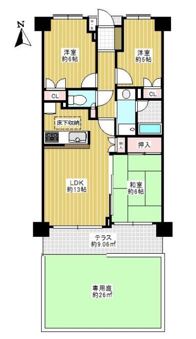 東京都北区浮間４丁目 間取図・土地図