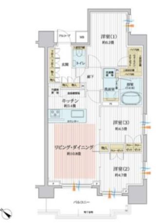 東京都北区王子２丁目 間取図・土地図