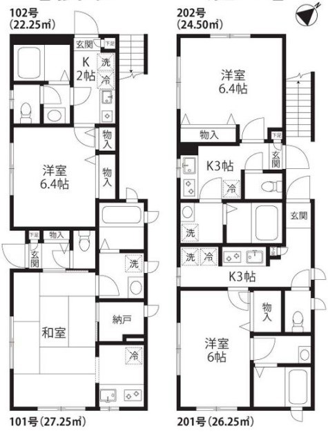 東京都渋谷区代々木４丁目 間取図・土地図