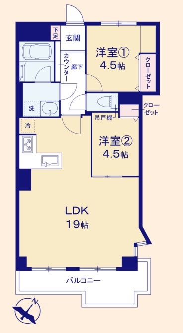 東京都大田区上池台５丁目 間取図・土地図