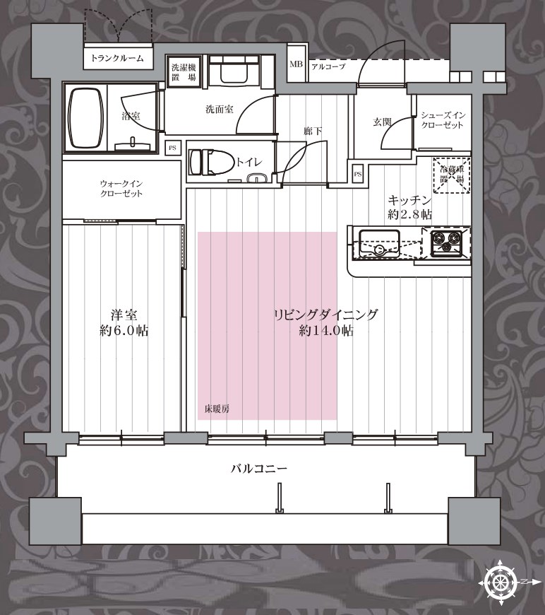 東京都港区港南５丁目 間取図・土地図