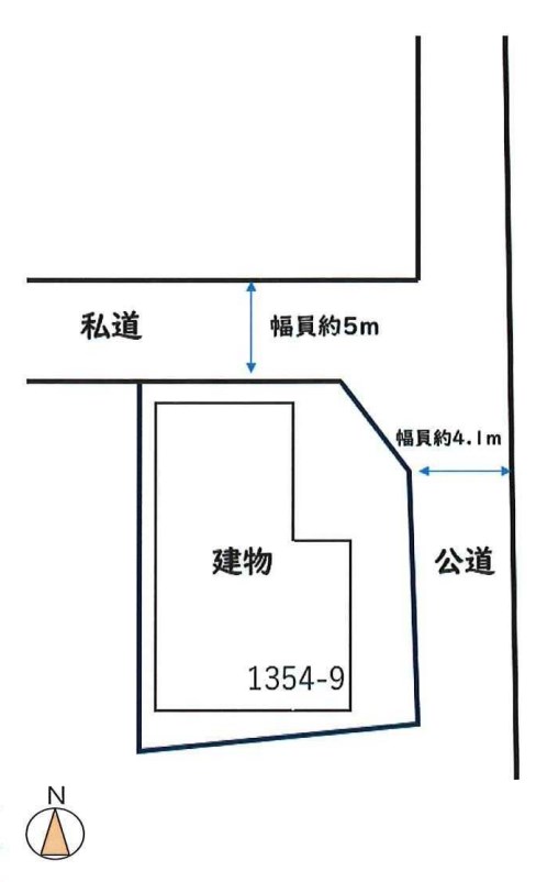 東京都多摩市落川 間取図・土地図