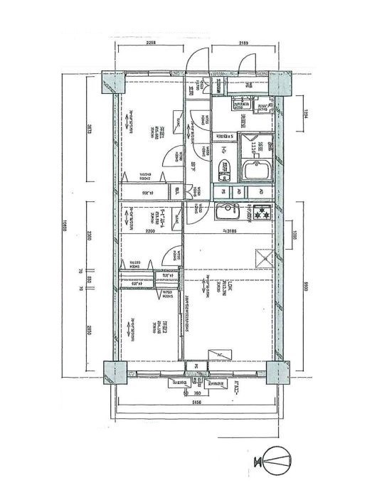 東京都江東区南砂１丁目 間取図・土地図