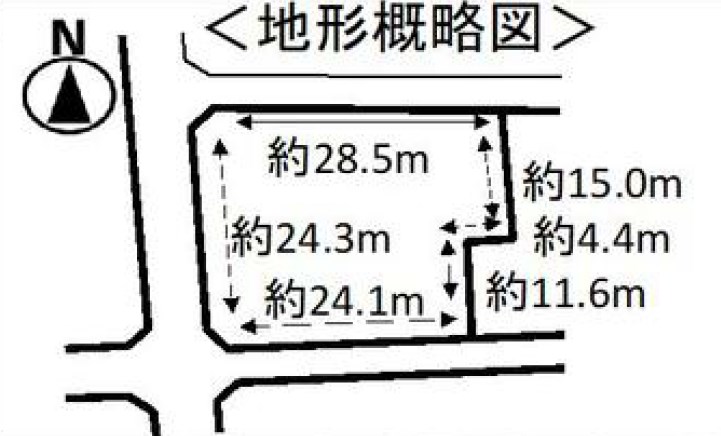 埼玉県草加市長栄２丁目 区画図