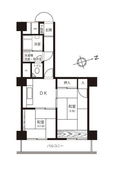東京都板橋区常盤台２丁目 間取図・土地図