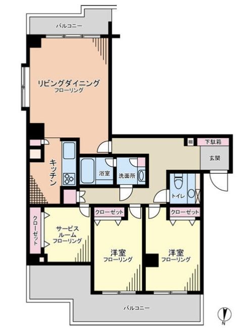 東京都新宿区市谷薬王寺町 間取図・土地図