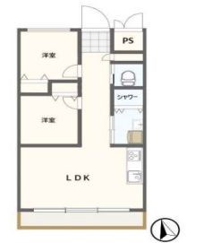 東京都板橋区大山金井町 間取図・土地図