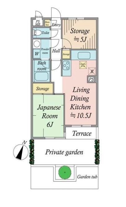 東京都板橋区成増５丁目 間取図・土地図